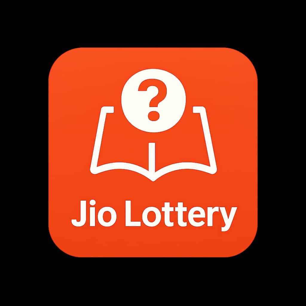 An icon badge symbolizing support resources for the Jio Lottery Update Archive.