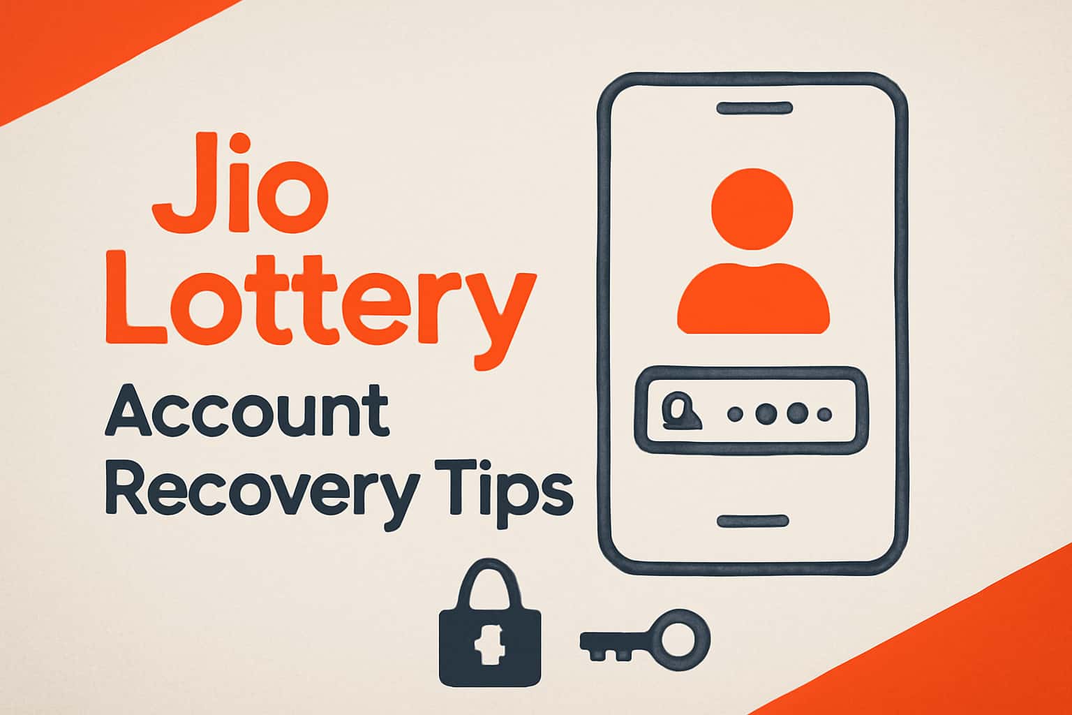 An informative visual representation of Jio Lottery Account Recovery Tips.