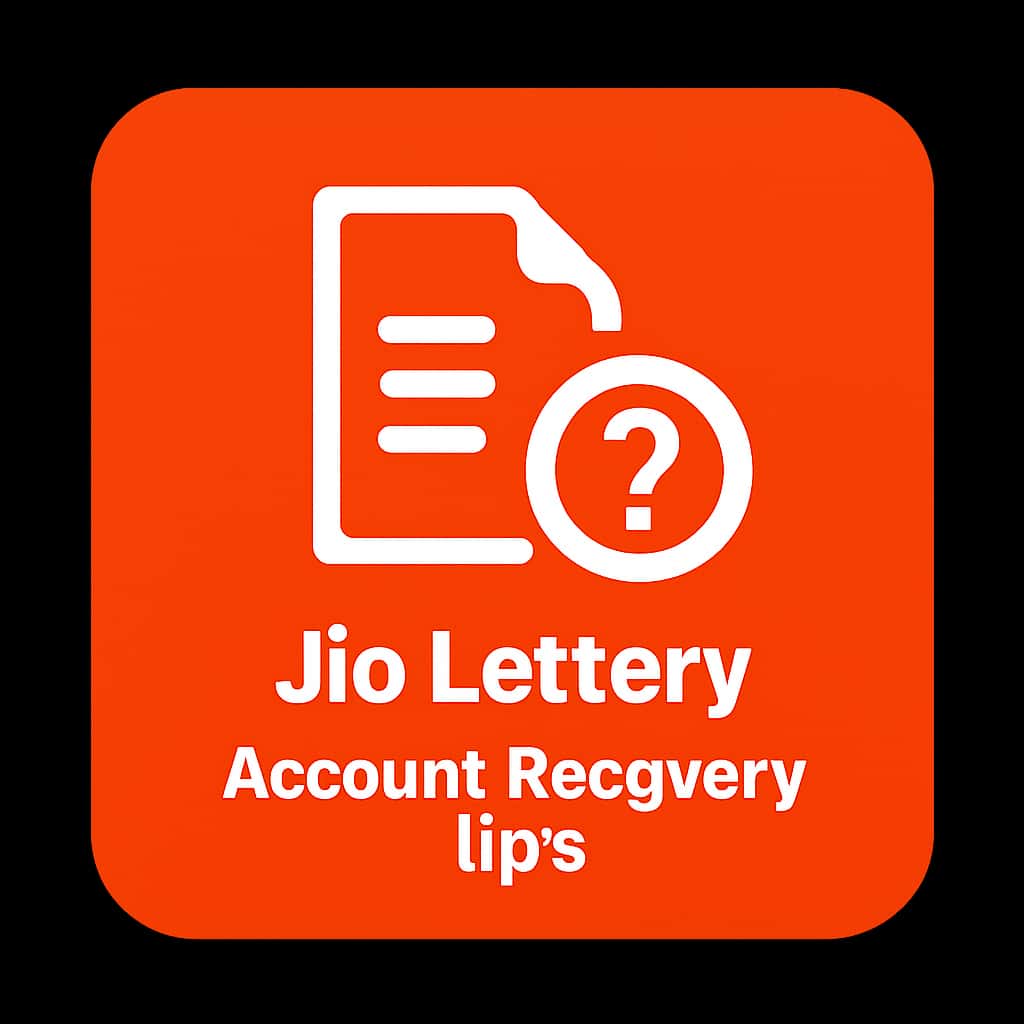Icon representing Jio Lottery Account Recovery Tips.