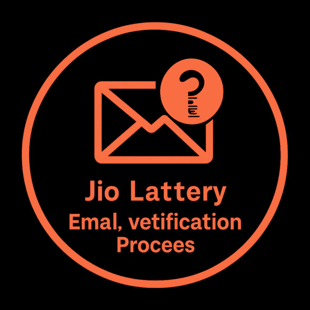 Icon representing email verification for Jio Lottery.