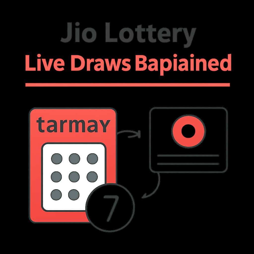 Diagram illustrating key aspects of Jio Lottery Live Draws.