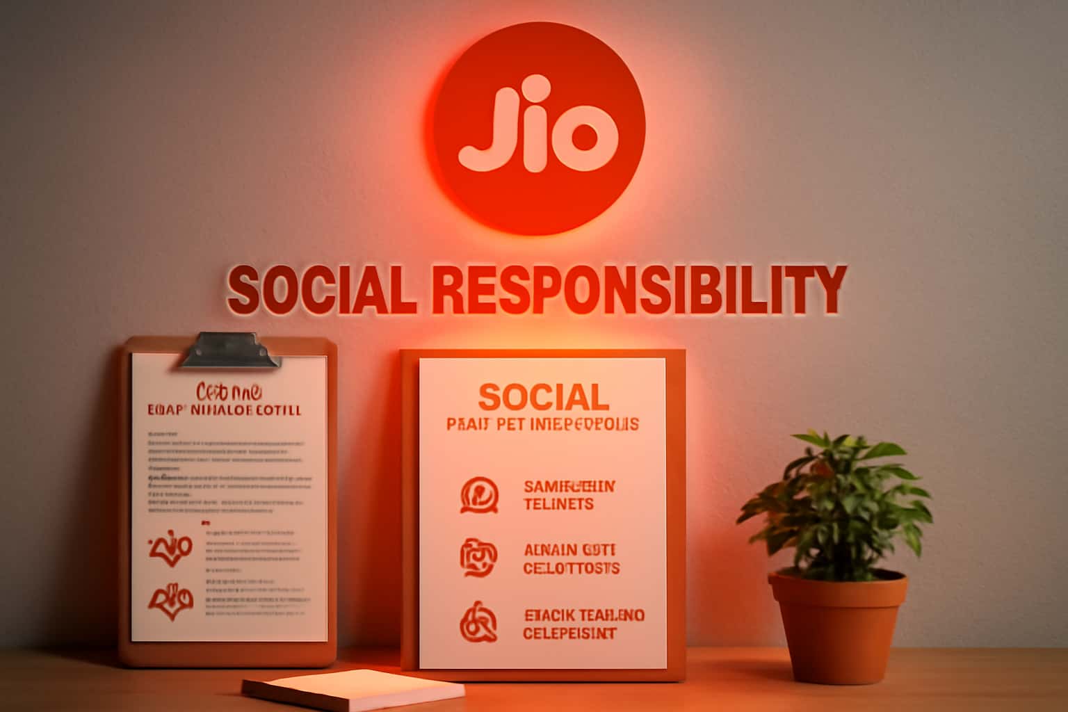 An informative representation of Jio Lottery's commitment to social responsibility.