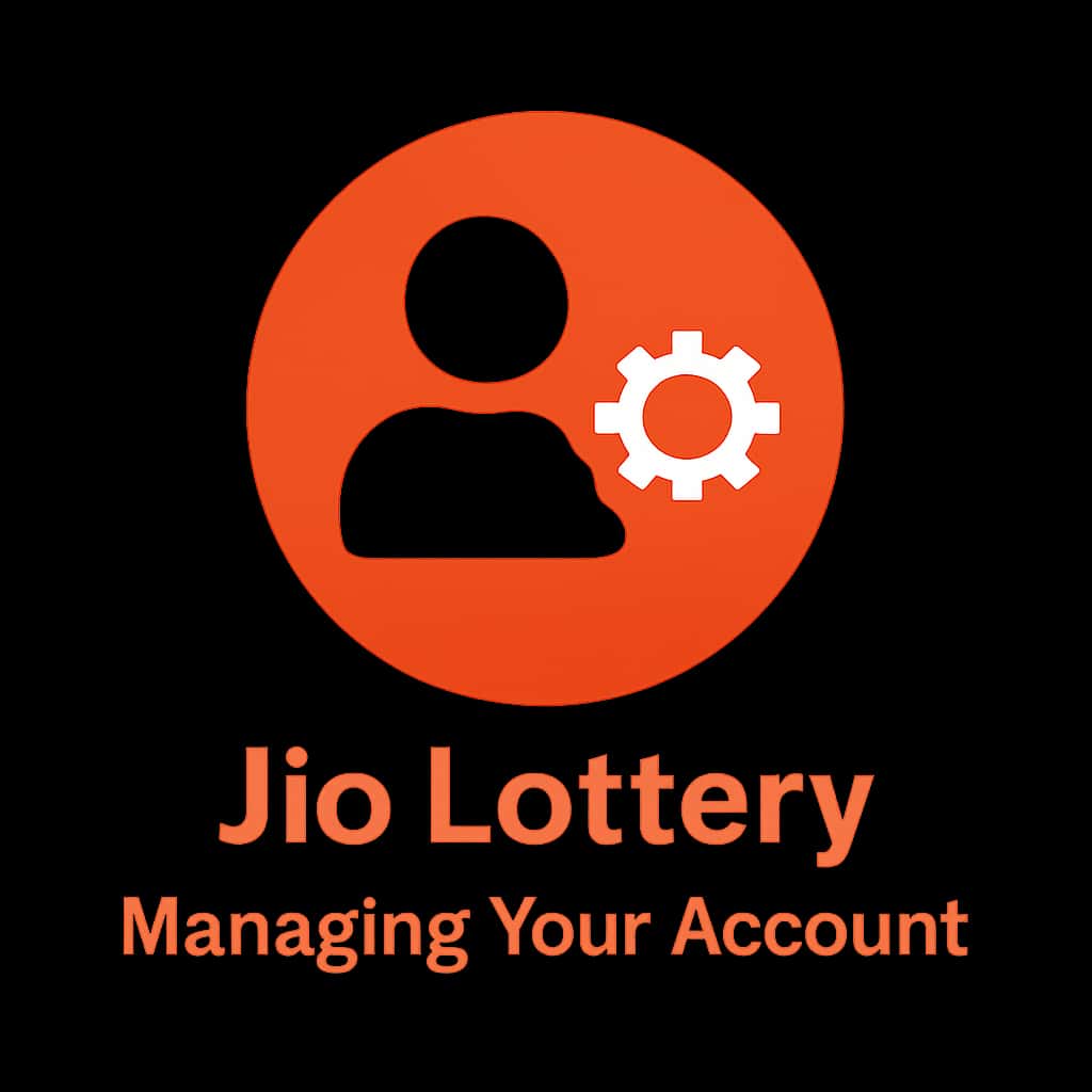 A professional icon symbolizing Jio Lottery account management help.