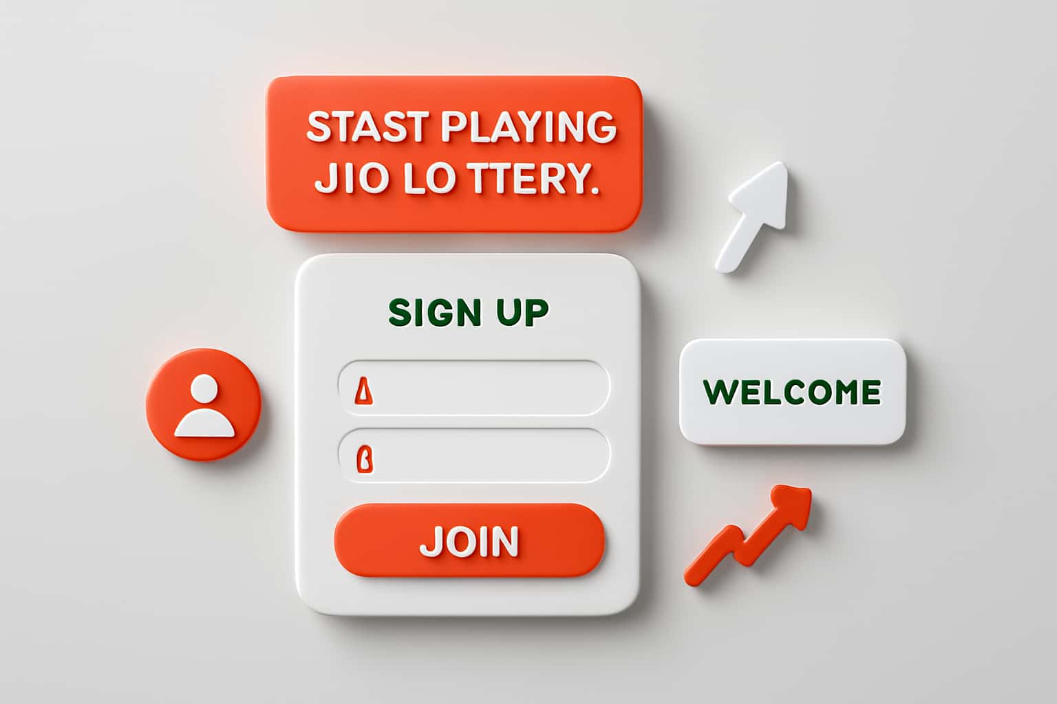 Start Playing Jio Lottery - Sign Up Interface