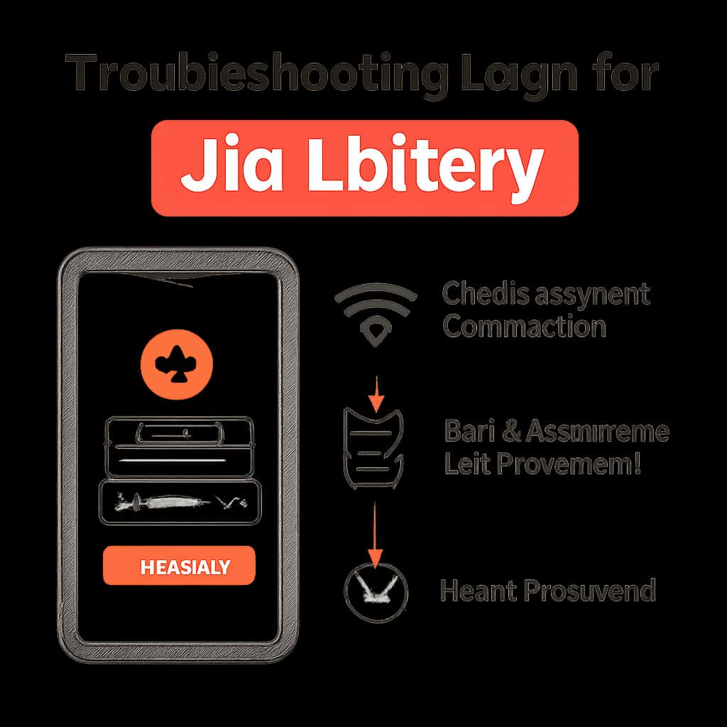 Illustration showing common login issues and their solutions for Jio Lottery.
