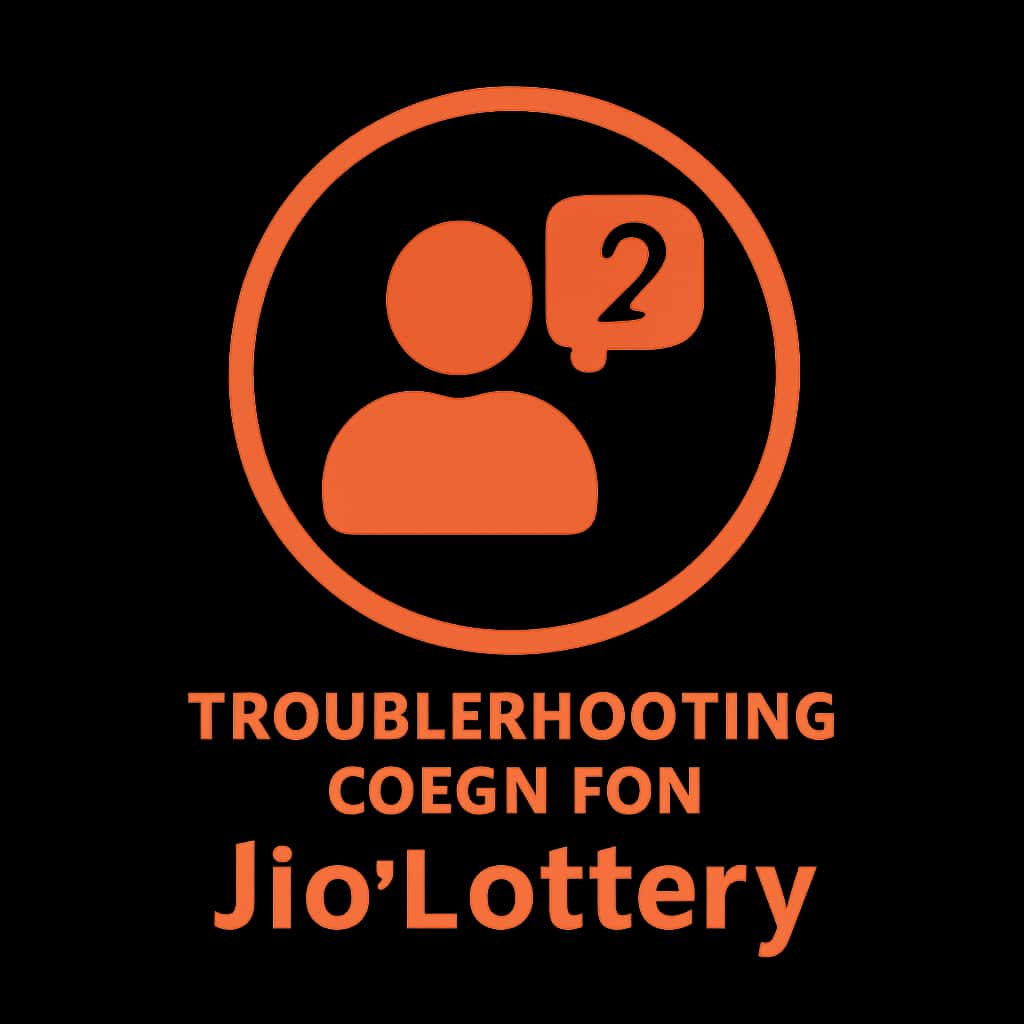 Icon representing troubleshooting login for Jio Lottery.